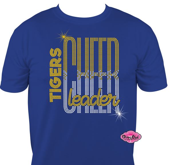 Tigers Cheerleader Tall Unisex Short Sleeve Adult Tshirt