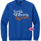 Tigers Scatter Large 2 Color Crewneck
