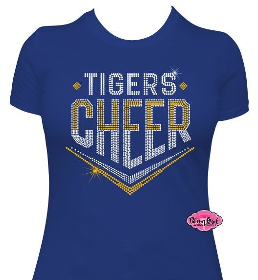 Tigers Arrow Cheer Womens Fitted Adult