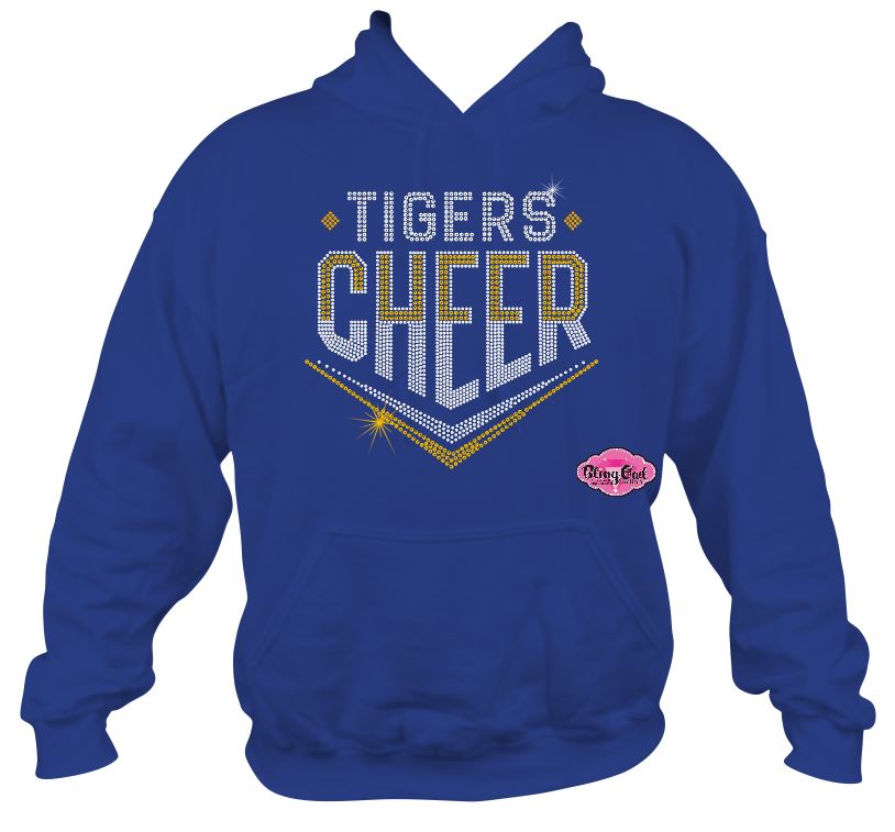 Tigers Arrow Cheer Sweatshirt Adult