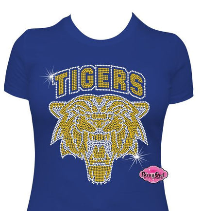 Tigers (name on top) Womens Fitted Tshirt