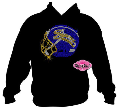 Tigers Helmet Sweatshirt Hoodie Adult Unisex