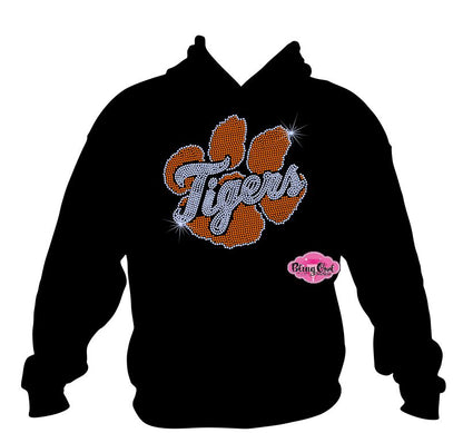 TCES Orange Tigers Paw Sweatshirt