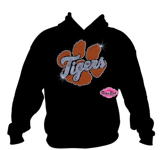 TCES Orange Tigers Paw Sweatshirt