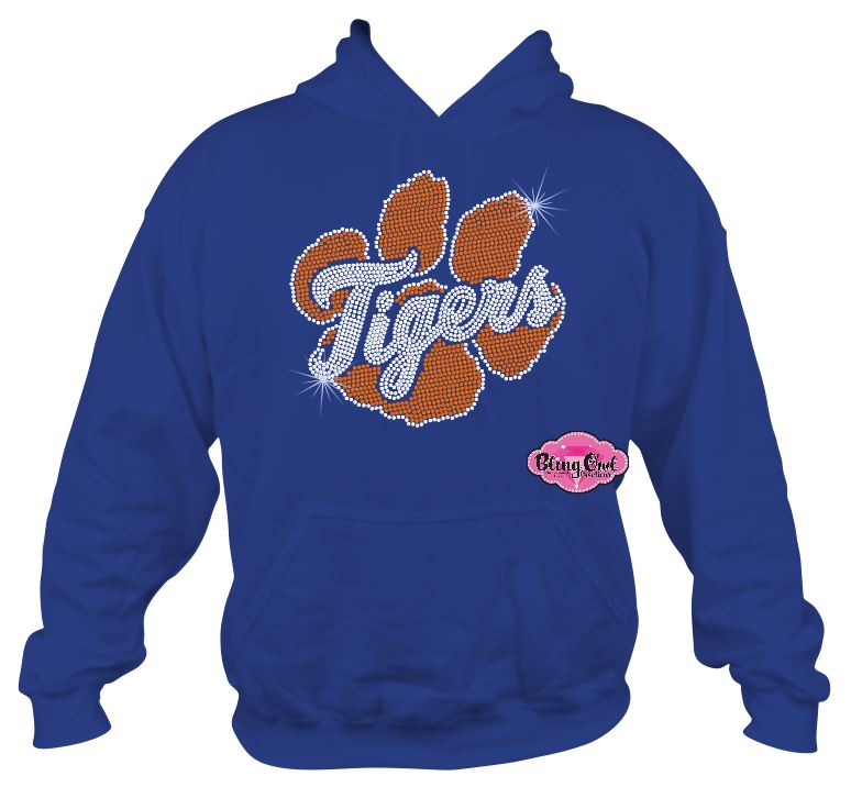 TCES Orange Tigers Paw Sweatshirt