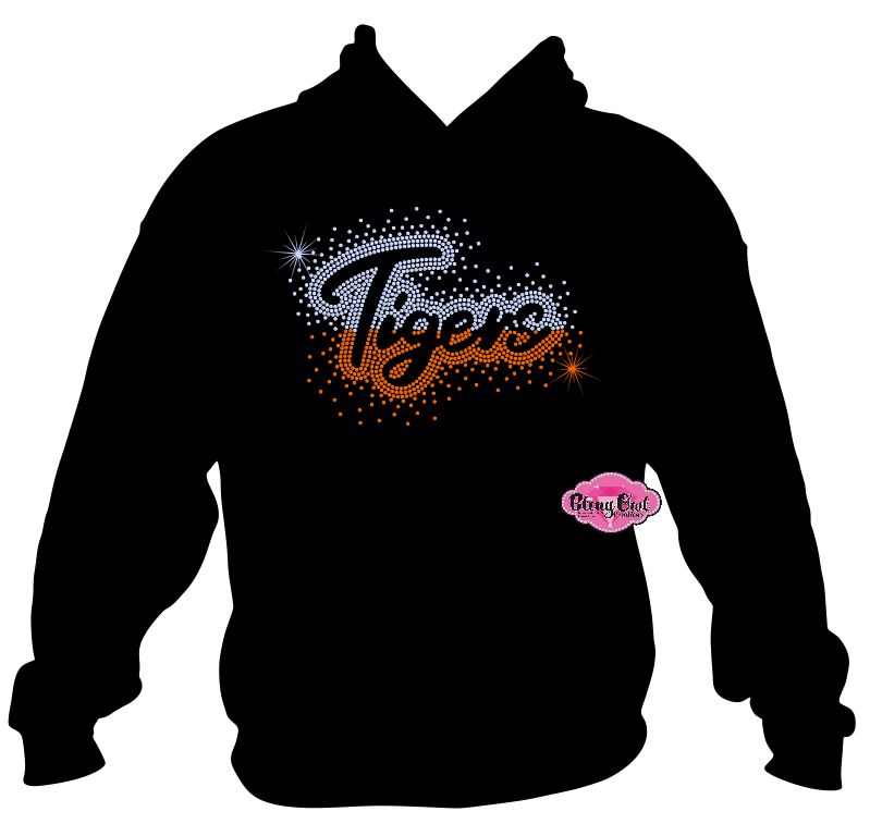 Tigers Scatter Large 2 Color Sweatshirt