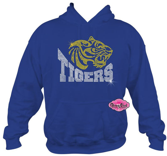 Tigers Side View Unisex Sweatshirt
