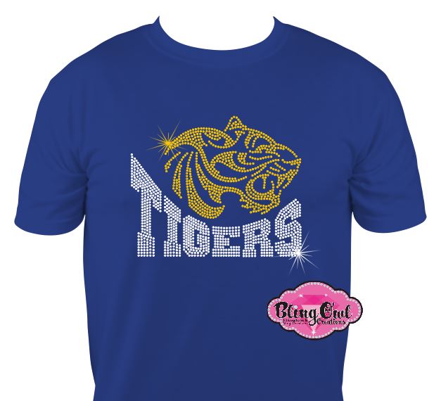 Tigers Side View Unisex Tshirt