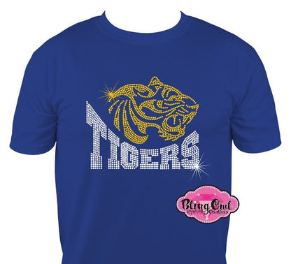 Tigers Side View Unisex Tshirt