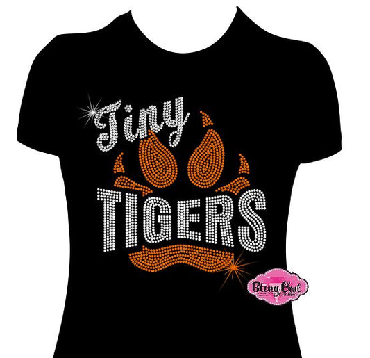 TCES Tiny Tigers Paw Womens Fitted Tshirt
