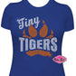 TCES Tiny Tigers Paw Womens Fitted Tshirt