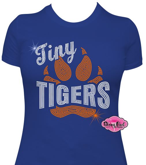TCES Tiny Tigers Paw Womens Fitted Tshirt