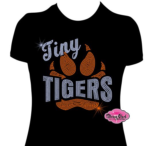 TCES Tiny Tigers Paw Womens Fitted Tshirt