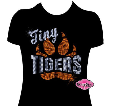 TCES Tiny Tigers Paw Womens Fitted Tshirt