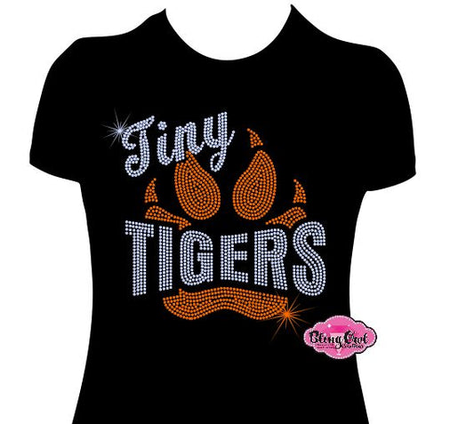 TCES Tiny Tigers Paw Womens Fitted Tshirt