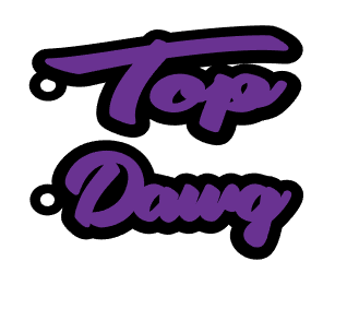 Top Dawg Acrylic Earrings- 2 Layer