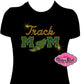 track_mom design shirt glam_vibes_outfit rhinestones sparkle bling school spirit wear sports mom cheerleader