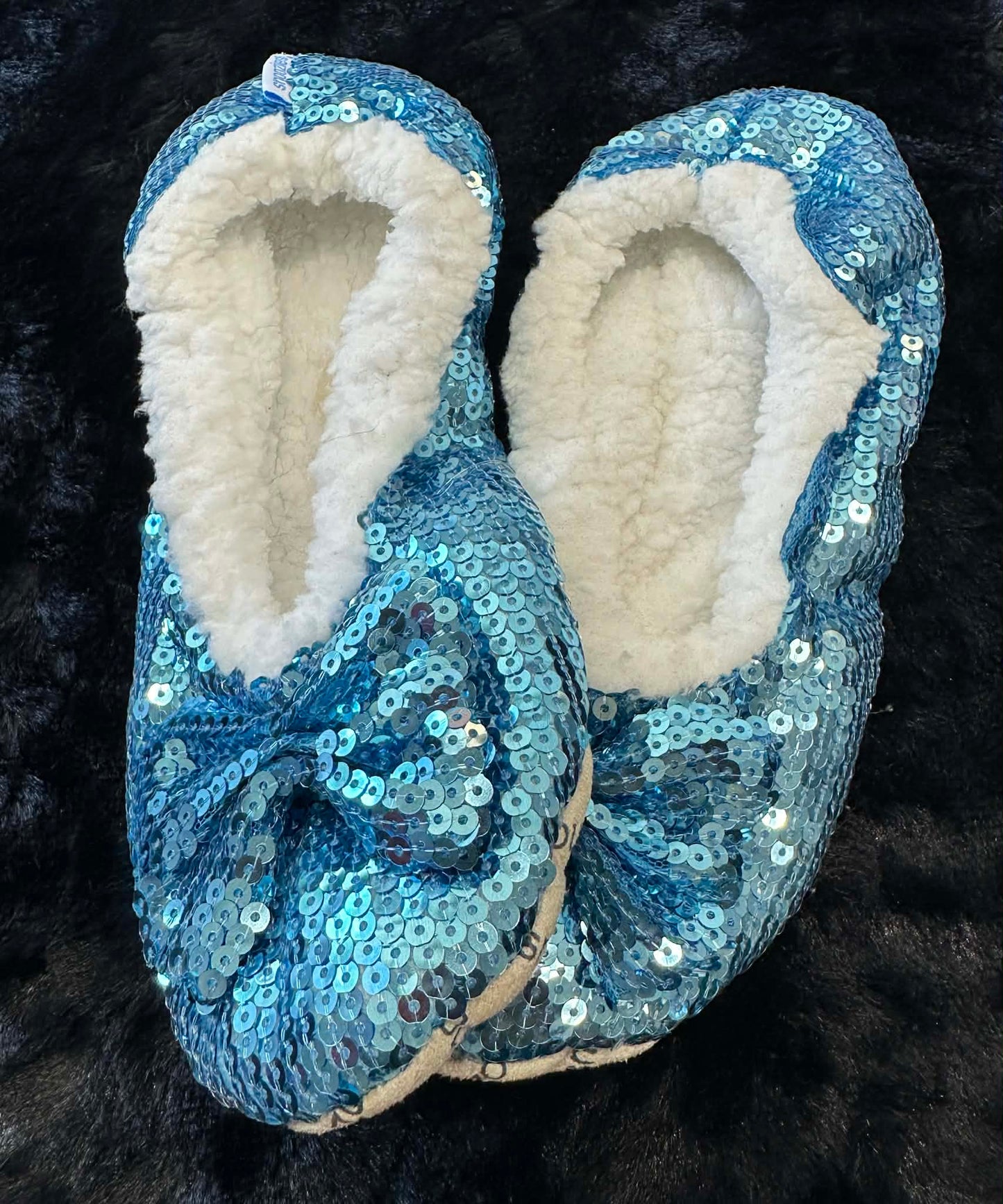 Sequin Slippers - Turquoise