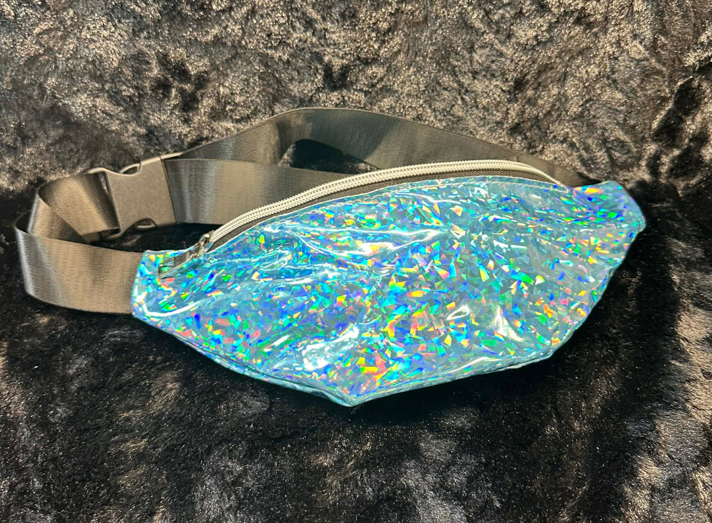 Fanny Pack Holographic Hot Pink/Turquoise