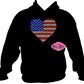 heart usa flag country pride america elections vote politics shirt rhinestones sparkle bling