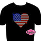 heart usa flag country pride america elections vote politics shirt rhinestones sparkle bling