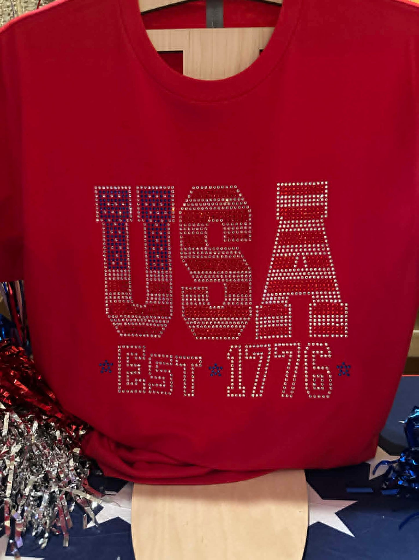 USA Est 1776 Unisex Tshirt