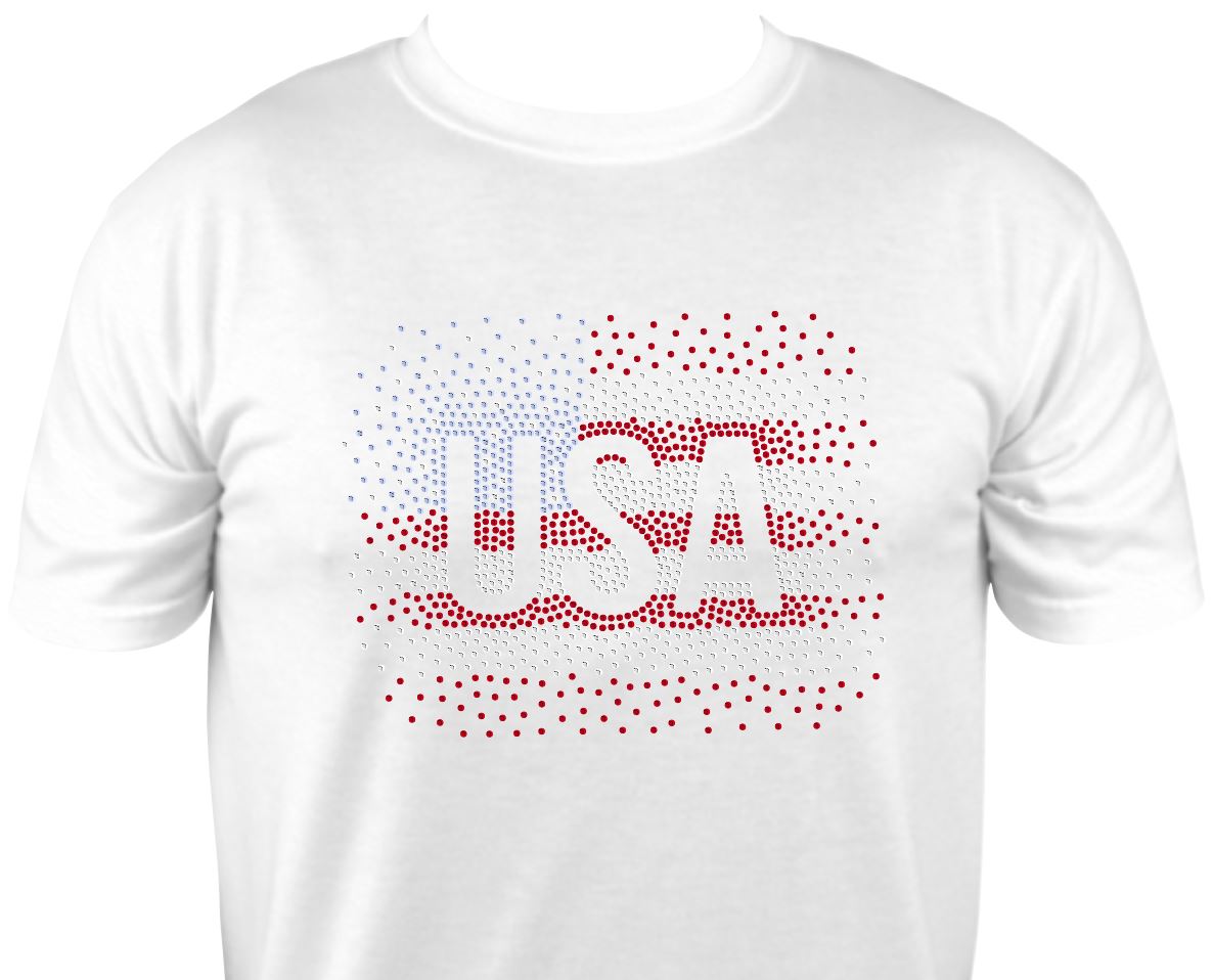 USA Scatter Flag Unisex Tshirt