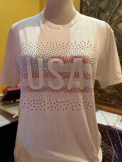 USA Scatter Flag Unisex Tshirt