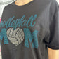 Volleyball Mom straight across Unisex Short Sleeve (Sample)