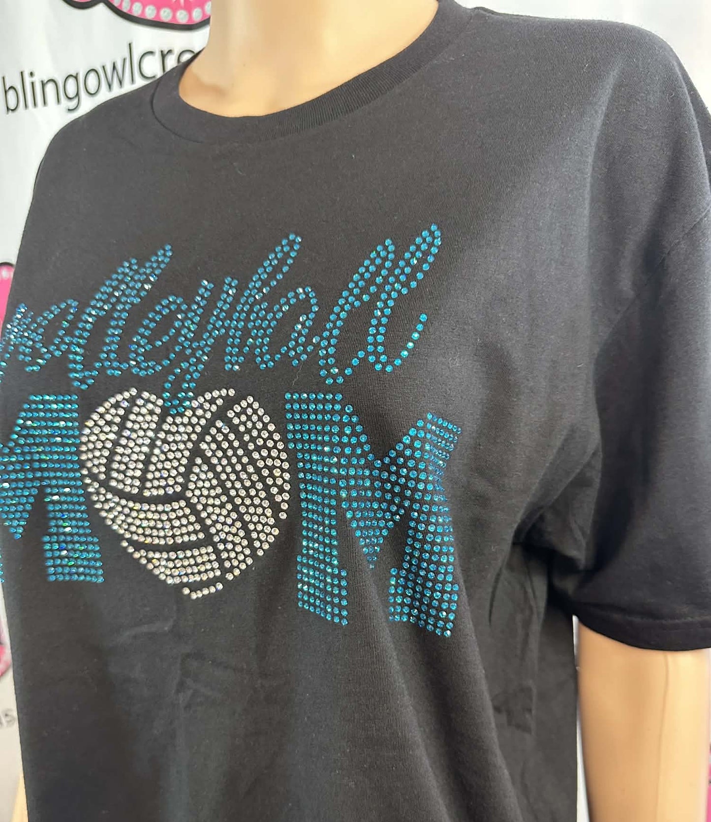 Volleyball Mom straight across Unisex Short Sleeve (Sample)