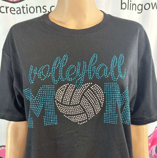Volleyball Mom straight across Unisex Short Sleeve (Sample)