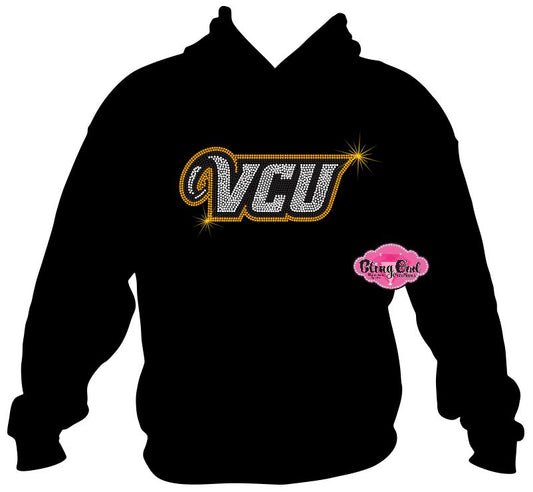 VCU Logo 3 Color Horn Sweatshirt