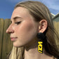 VCU Initials Acrylic Earrings- 2 Layer
