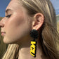 VCU Initials Acrylic Earrings- 2 Layer