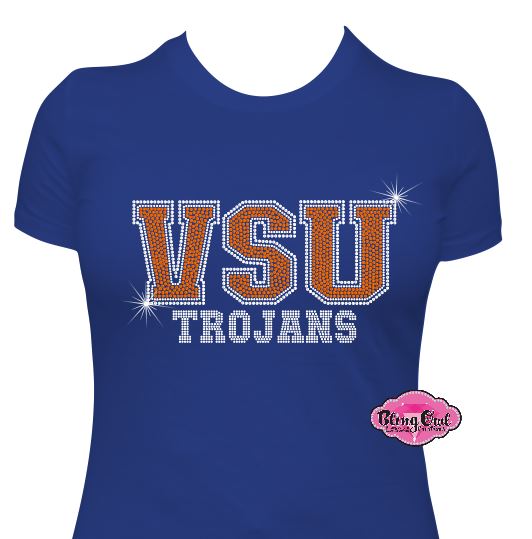 VSU Trojans Scoop Neck Womens Fitted