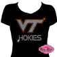 VT Virginia Tech Hokies Logo Vneck Tee