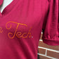 VT Virginia Tech Script Burgundy Vneck Dress Blouse