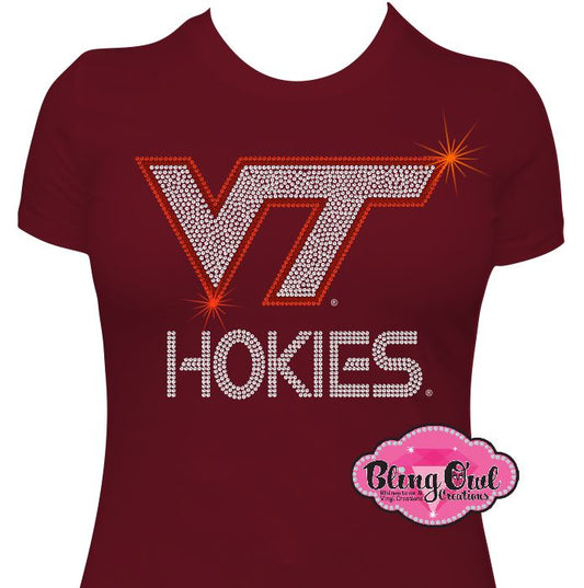 VT Virginia Tech Hokies Logo Fitted Tee