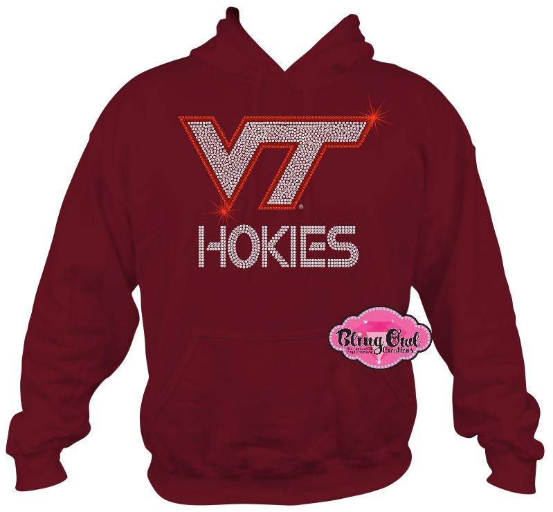 Virginia Tech Hokies Logo (Rhinestone Design)