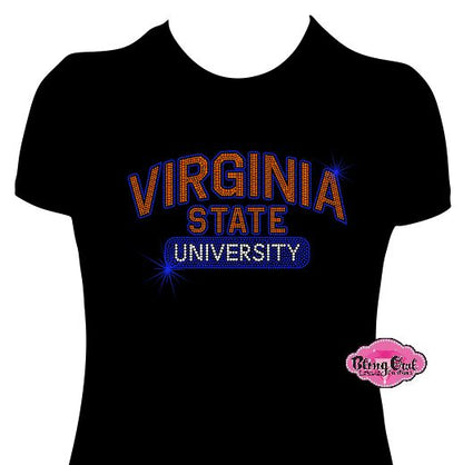 VSU Virginia State Arch Scoop Neck Womens Fitted