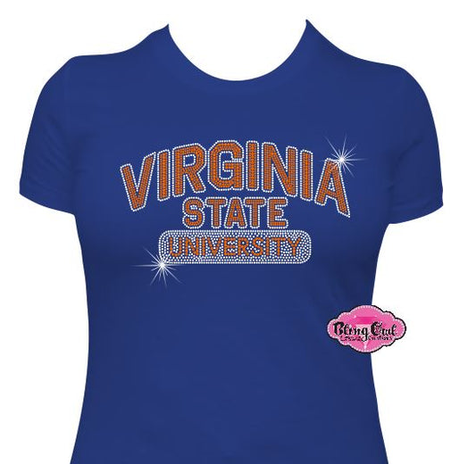 VSU Virginia State Arch Scoop Neck Womens Fitted
