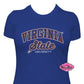VSU Virginia State State Arch Script Scoop Neck Womens Fitted