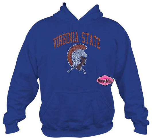 VSU Virginia State Arch Trojan Head Sweatshirt