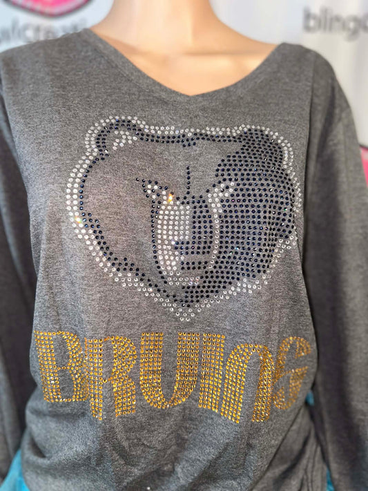 Bruins Face Long Sleeve Adult Unisex (Sample)