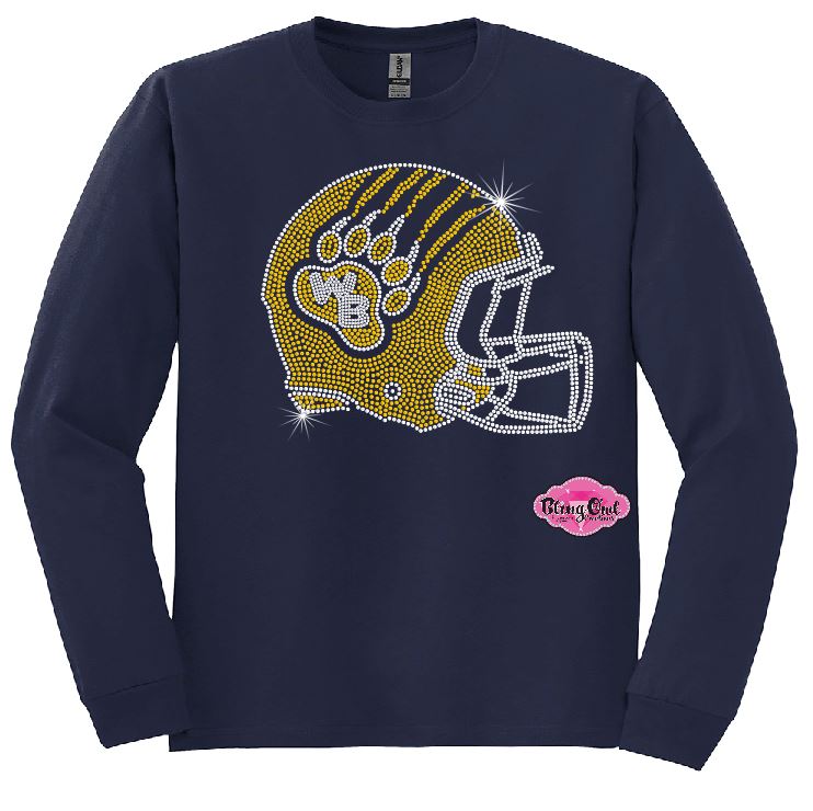 WB Bruins Helmet Crewneck Adult Unisex