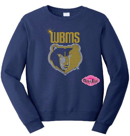 WBMS Bruin Face Crewneck Adult Unisex