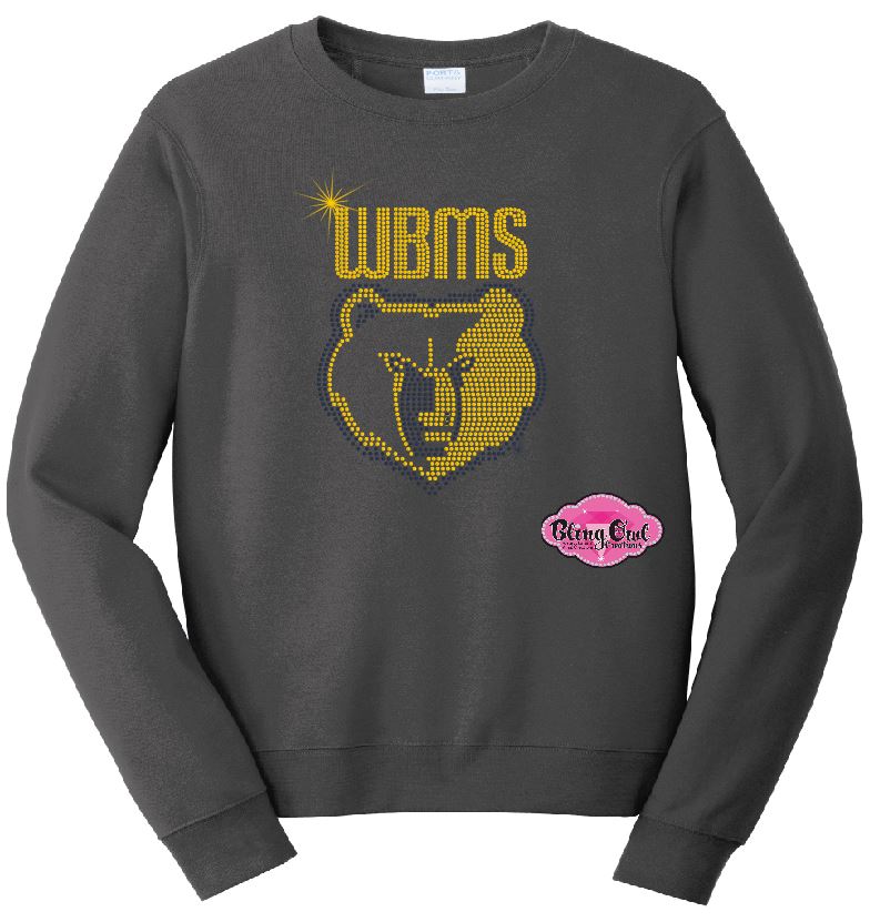 WBMS Bruin Face Crewneck Adult Unisex