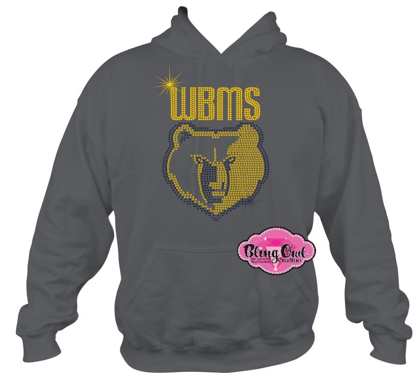 WBMS Bruin Face Sweatshirt Hoodie Adult Unisex