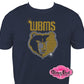 western_branch bruins face school logo spirit_wear rhinestones sparkle bling