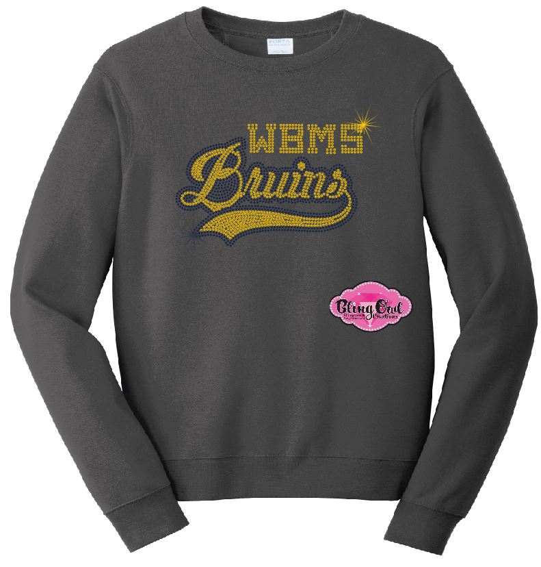 Bruins Swoosh Crewneck Unisex Adult